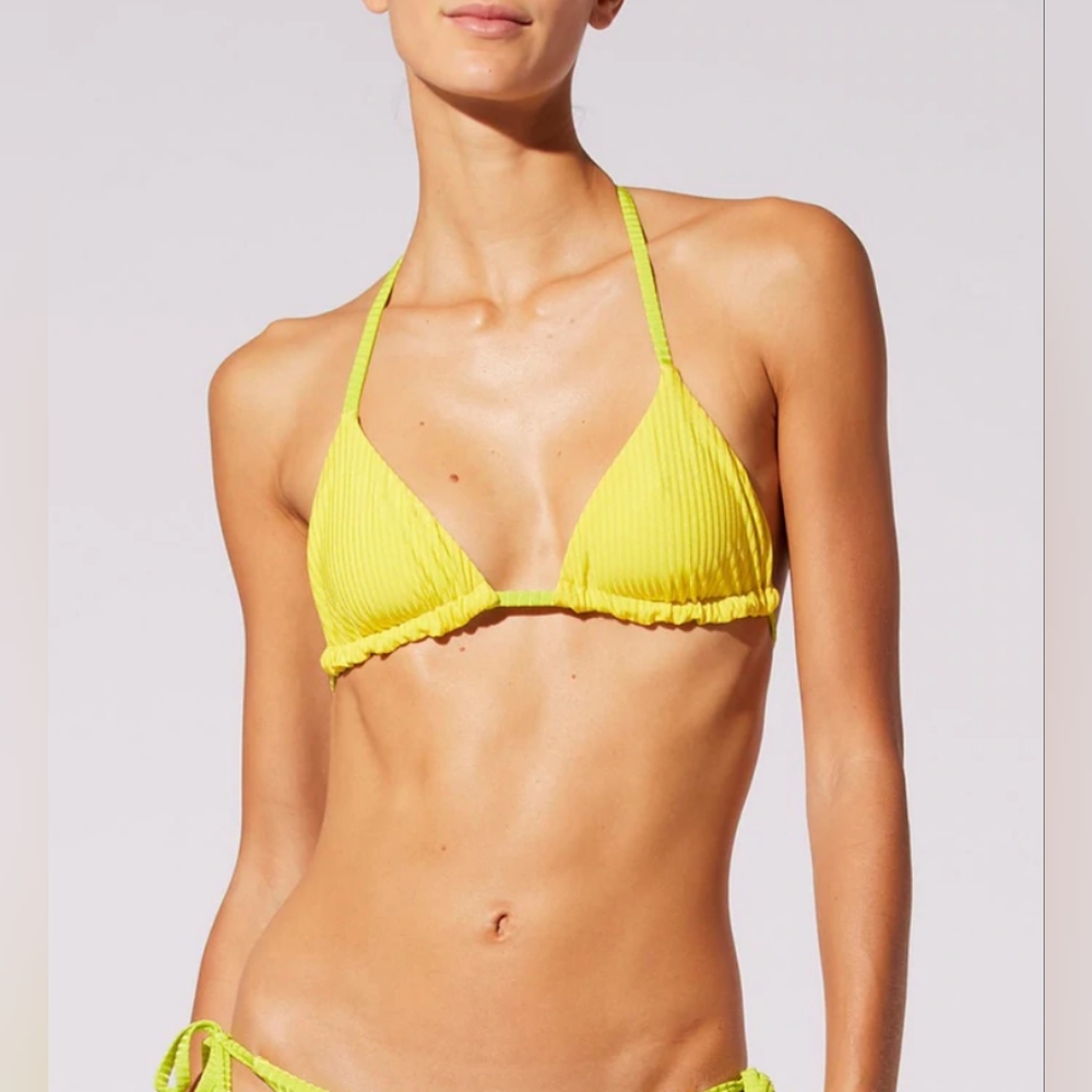 Nwot Solid & Striped Iris Reversible Swimsuit - image 3